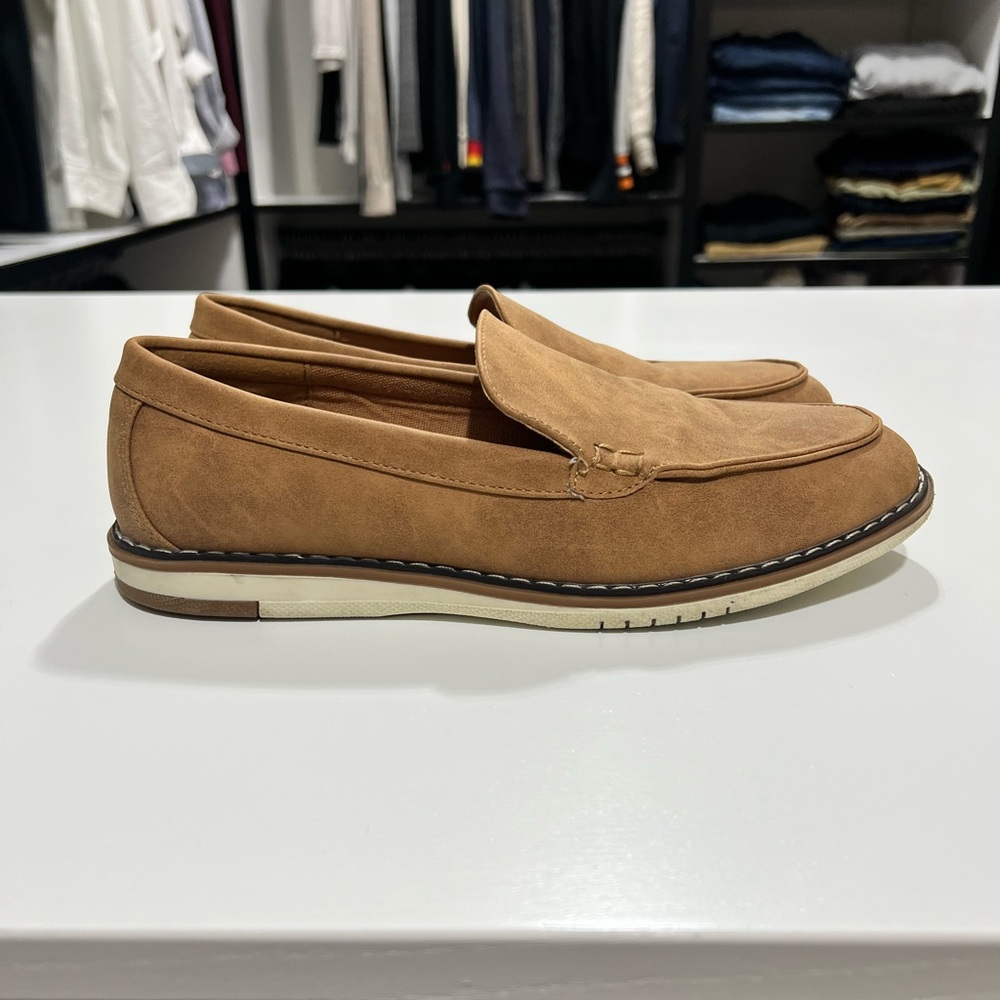 Boys Steve Madden Tan Loafers